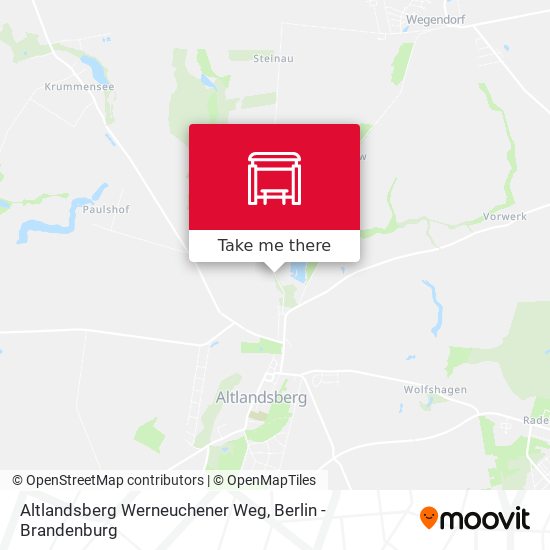 Altlandsberg Werneuchener Weg map