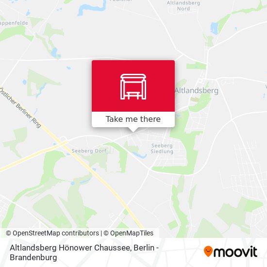 Altlandsberg Hönower Chaussee map