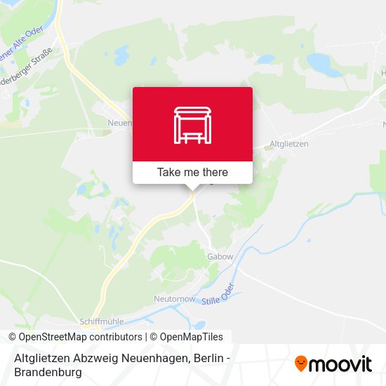 Карта Altglietzen Abzweig Neuenhagen