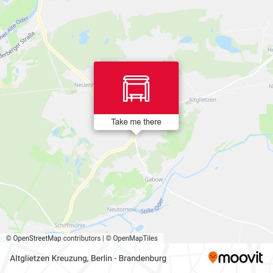 Altglietzen Kreuzung map