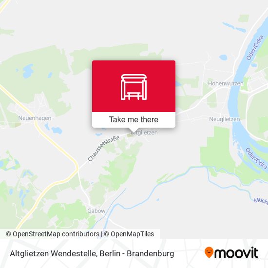Altglietzen Wendestelle map