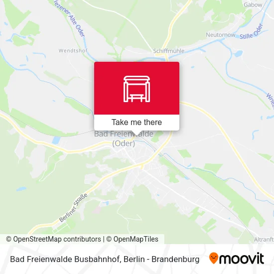 Карта Bad Freienwalde Busbahnhof