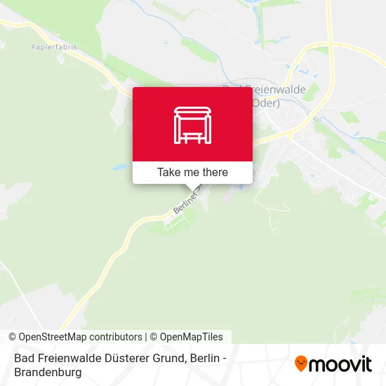 Bad Freienwalde Düsterer Grund map