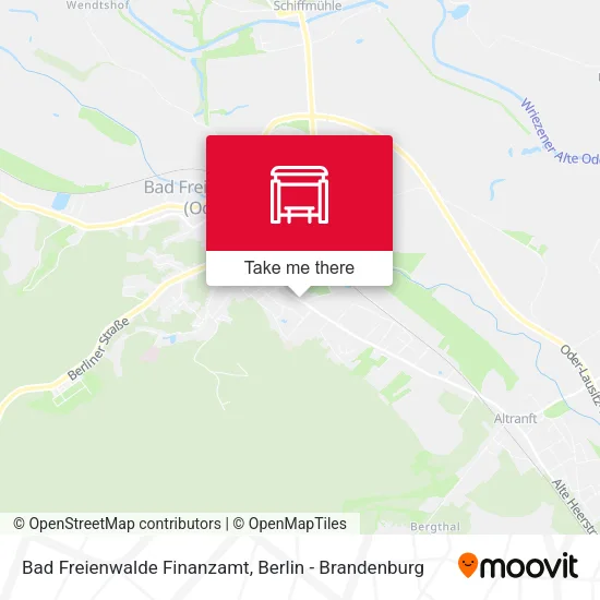 Карта Bad Freienwalde Finanzamt