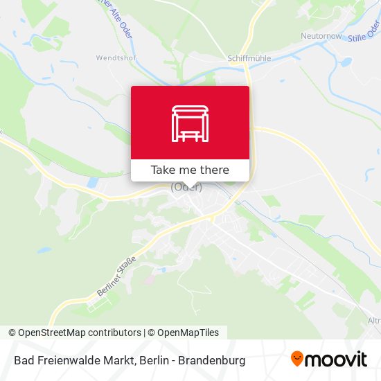 Bad Freienwalde Markt map