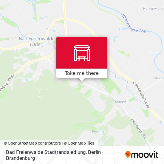 Bad Freienwalde Stadtrandsiedlung map