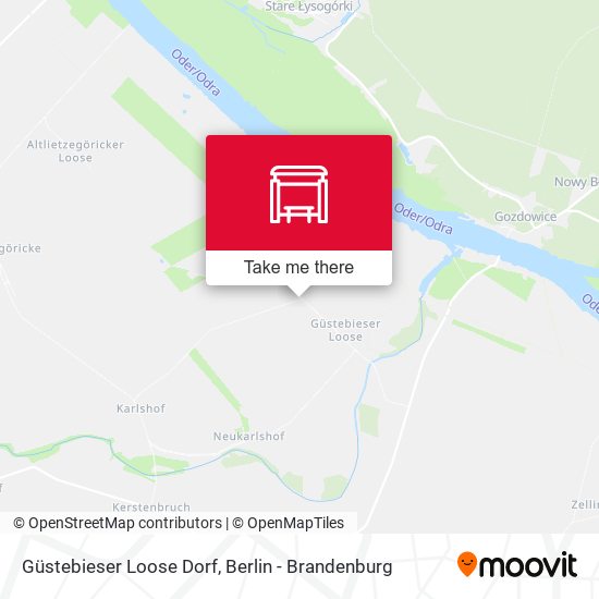 Güstebieser Loose Dorf map