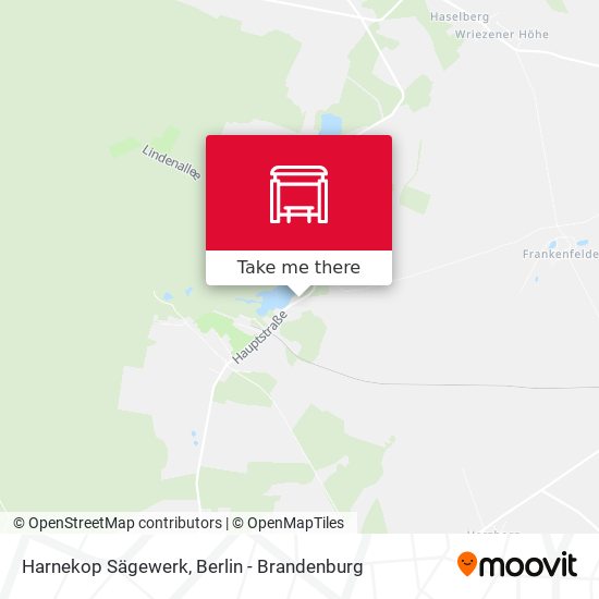 Harnekop Sägewerk map