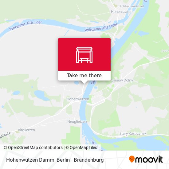 Hohenwutzen Damm map
