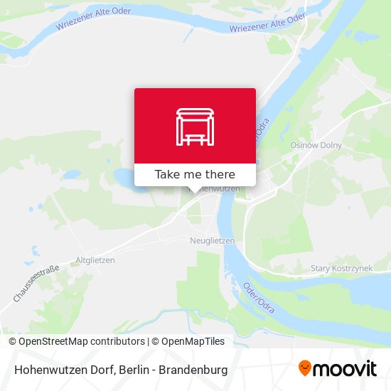 Hohenwutzen Dorf map