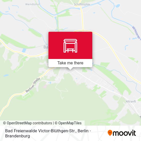 Карта Bad Freienwalde Victor-Blüthgen-Str.