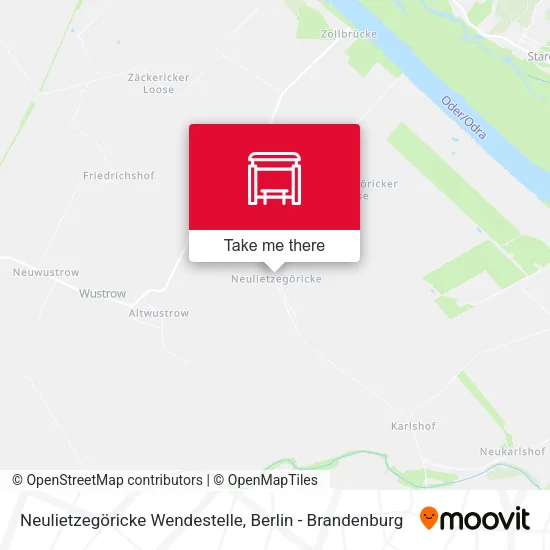 Карта Neulietzegöricke Wendestelle