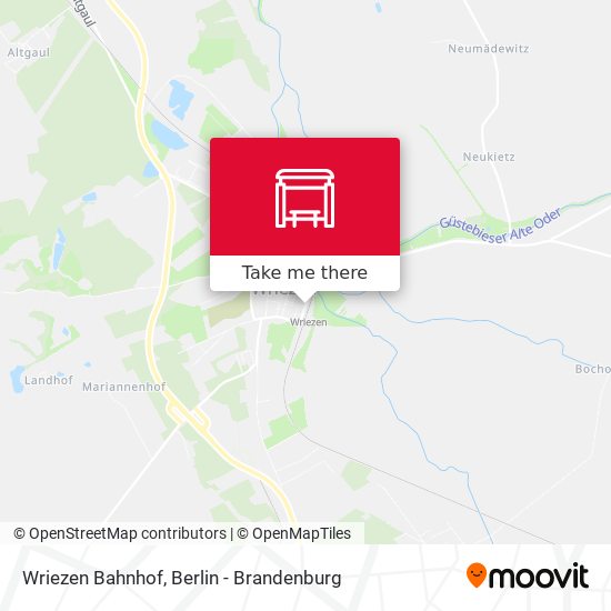 Wriezen Bahnhof map