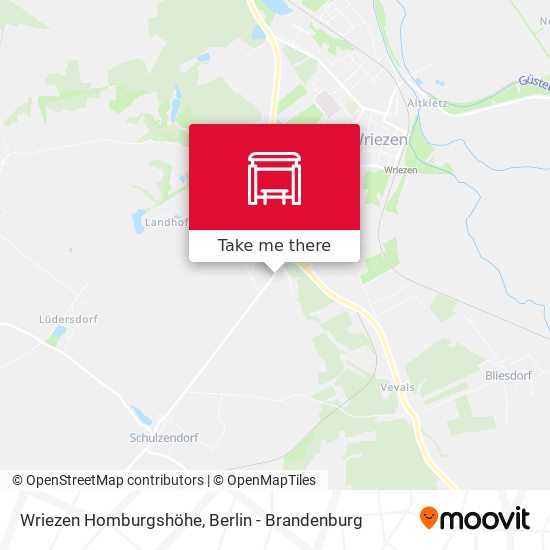 Wriezen Homburgshöhe map