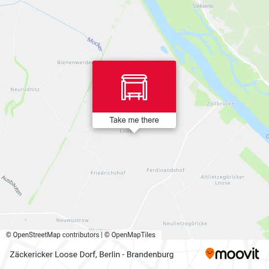 Zäckericker Loose Dorf map