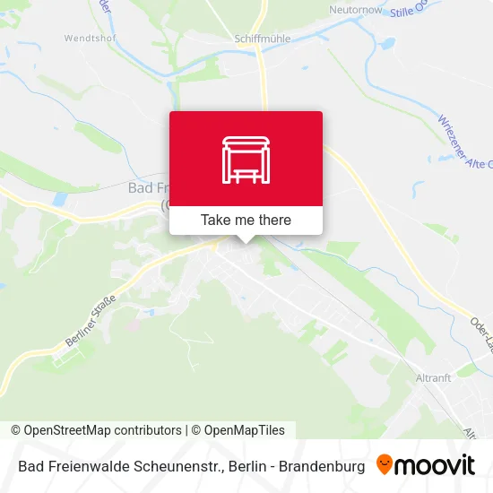 Карта Bad Freienwalde Scheunenstr.