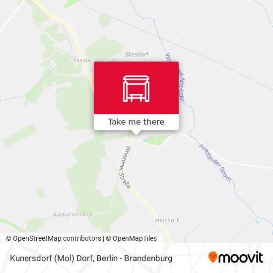 Kunersdorf (Mol) Dorf map
