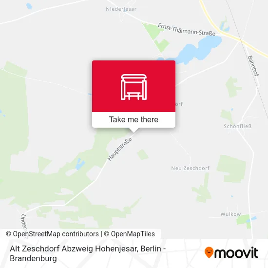 Карта Alt Zeschdorf Abzweig Hohenjesar