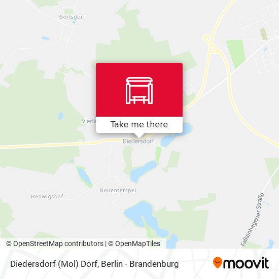 Diedersdorf (Mol) Dorf map