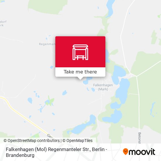 Карта Falkenhagen (Mol) Regenmanteler Str.