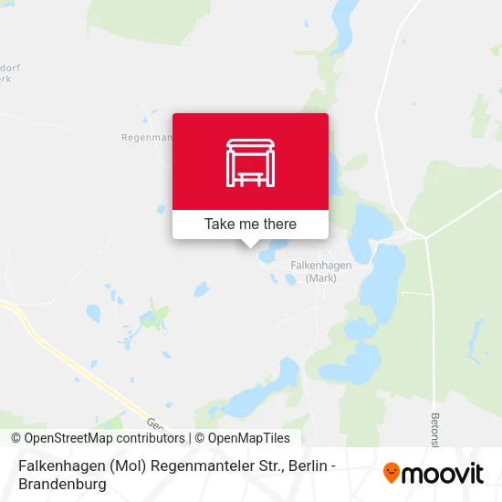 Карта Falkenhagen (Mol) Regenmanteler Str.