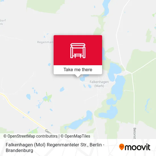 Карта Falkenhagen (Mol) Regenmanteler Str.