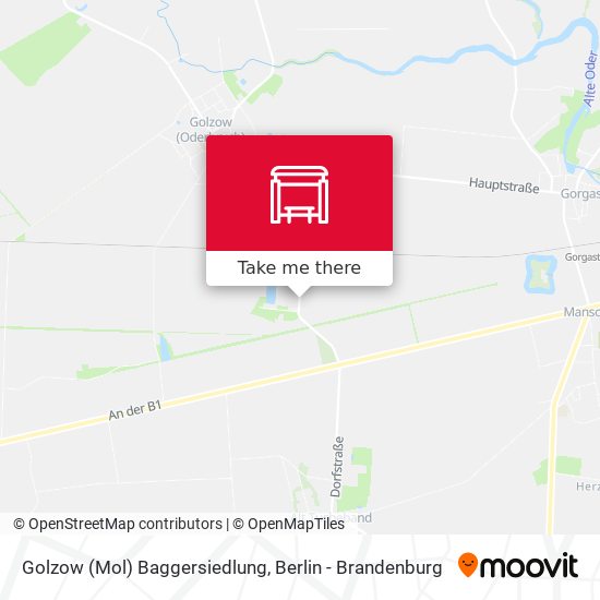 Golzow (Mol) Baggersiedlung map