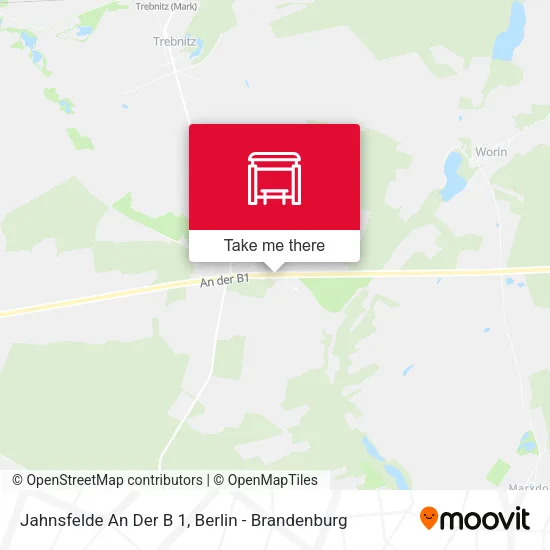 Карта Jahnsfelde An Der B 1