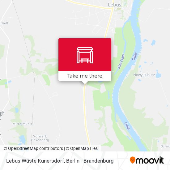 Lebus Wüste Kunersdorf map