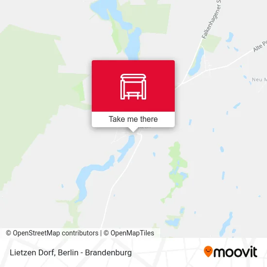 Lietzen Dorf map
