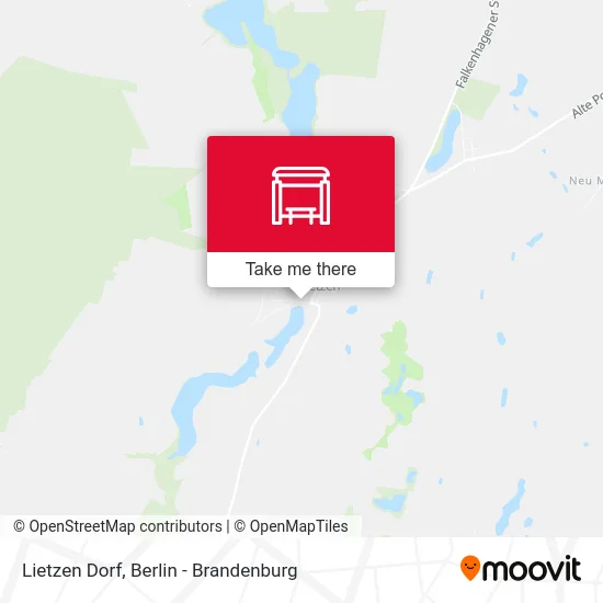 Lietzen Dorf map