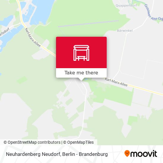 Neuhardenberg Neudorf map