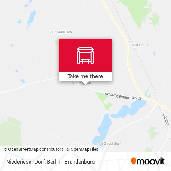 Niederjesar Dorf map