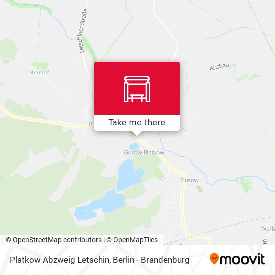 Platkow Abzweig Letschin map