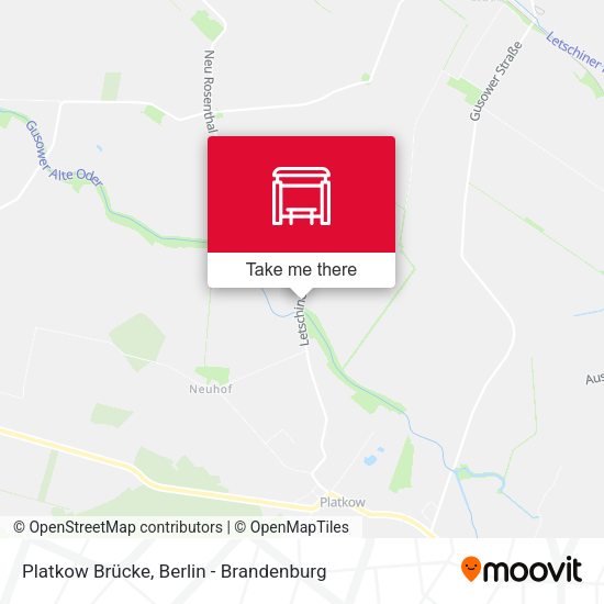 Platkow Brücke map