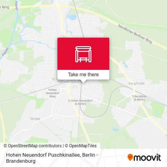Карта Hohen Neuendorf Puschkinallee