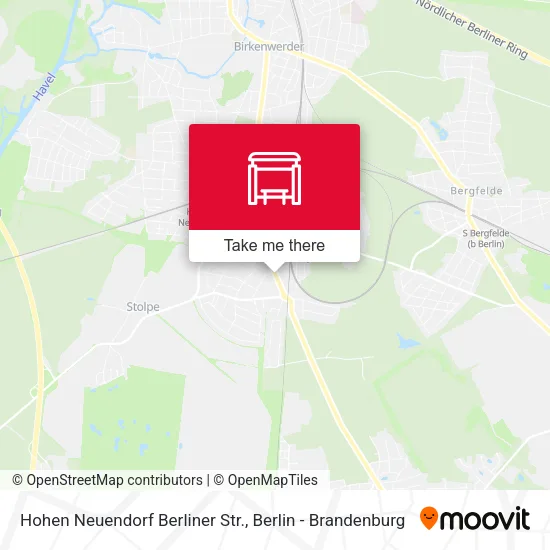 Карта Hohen Neuendorf Berliner Str.