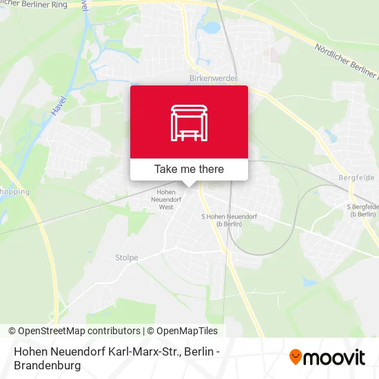 Карта Hohen Neuendorf Karl-Marx-Str.