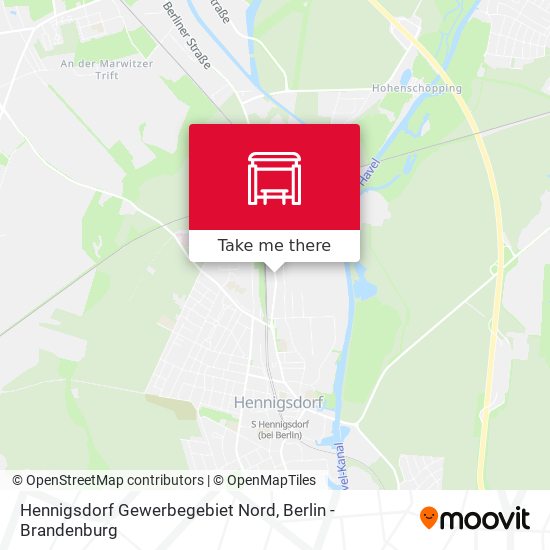 Hennigsdorf Gewerbegebiet Nord map