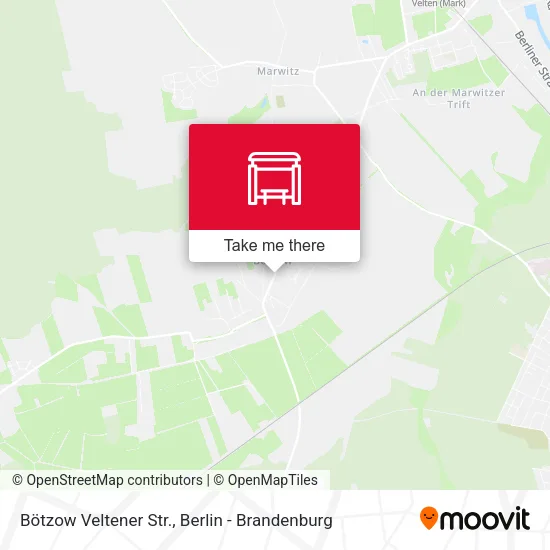 Карта Bötzow Veltener Str.