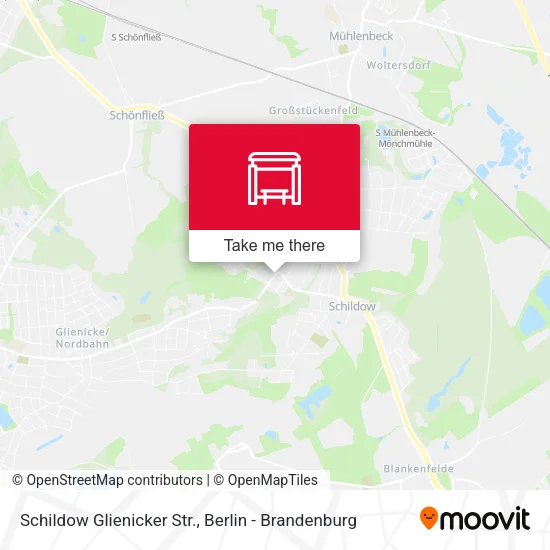 Карта Schildow Glienicker Str.