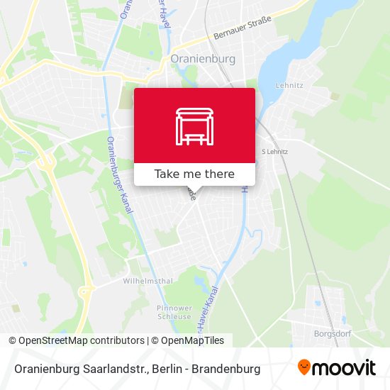 Oranienburg Saarlandstr. map