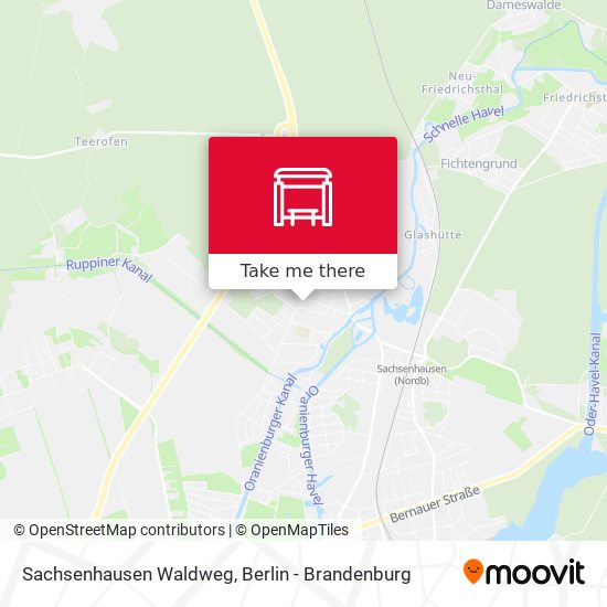 Sachsenhausen Waldweg map