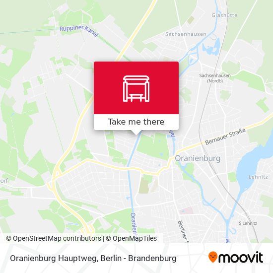 Oranienburg Hauptweg map