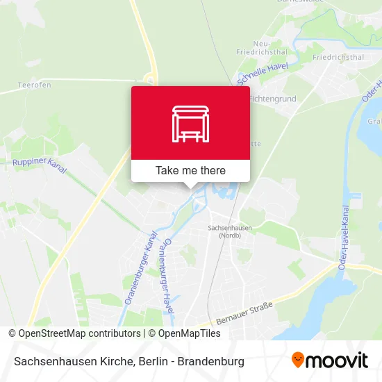 Sachsenhausen Kirche map