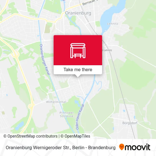 Карта Oranienburg Wernigeroder Str.