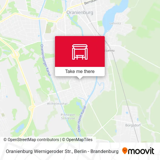 Карта Oranienburg Wernigeroder Str.