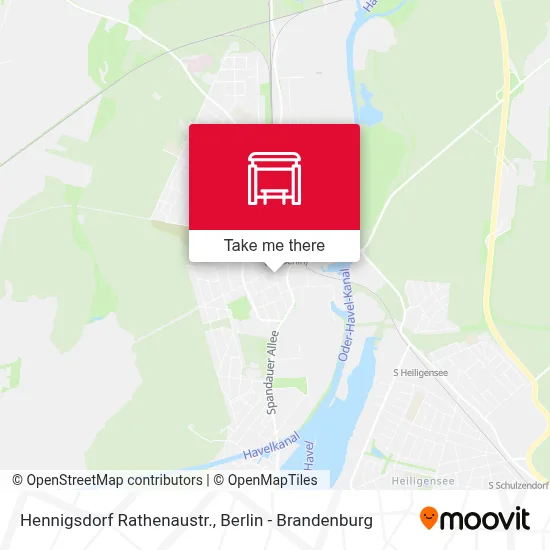 Hennigsdorf Rathenaustr. map