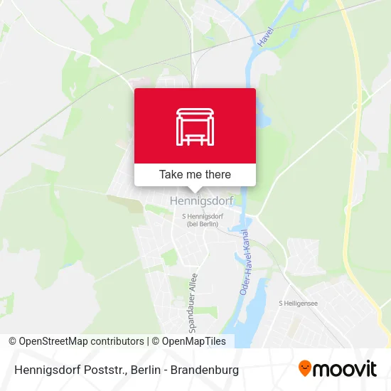 Hennigsdorf Poststr. map