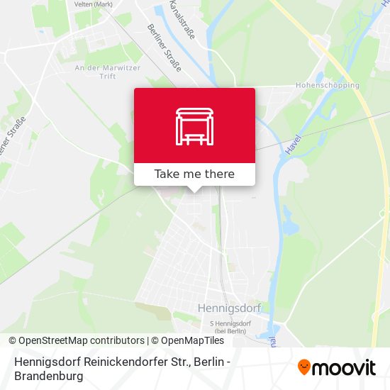 Hennigsdorf Reinickendorfer Str. map